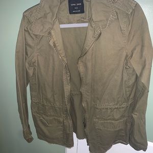 Love tree women’s green jacket, size small.